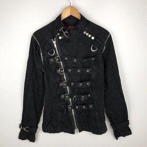 Tripp NYC Daang Goodman Goth Straight Asymmetric Zip Jacket